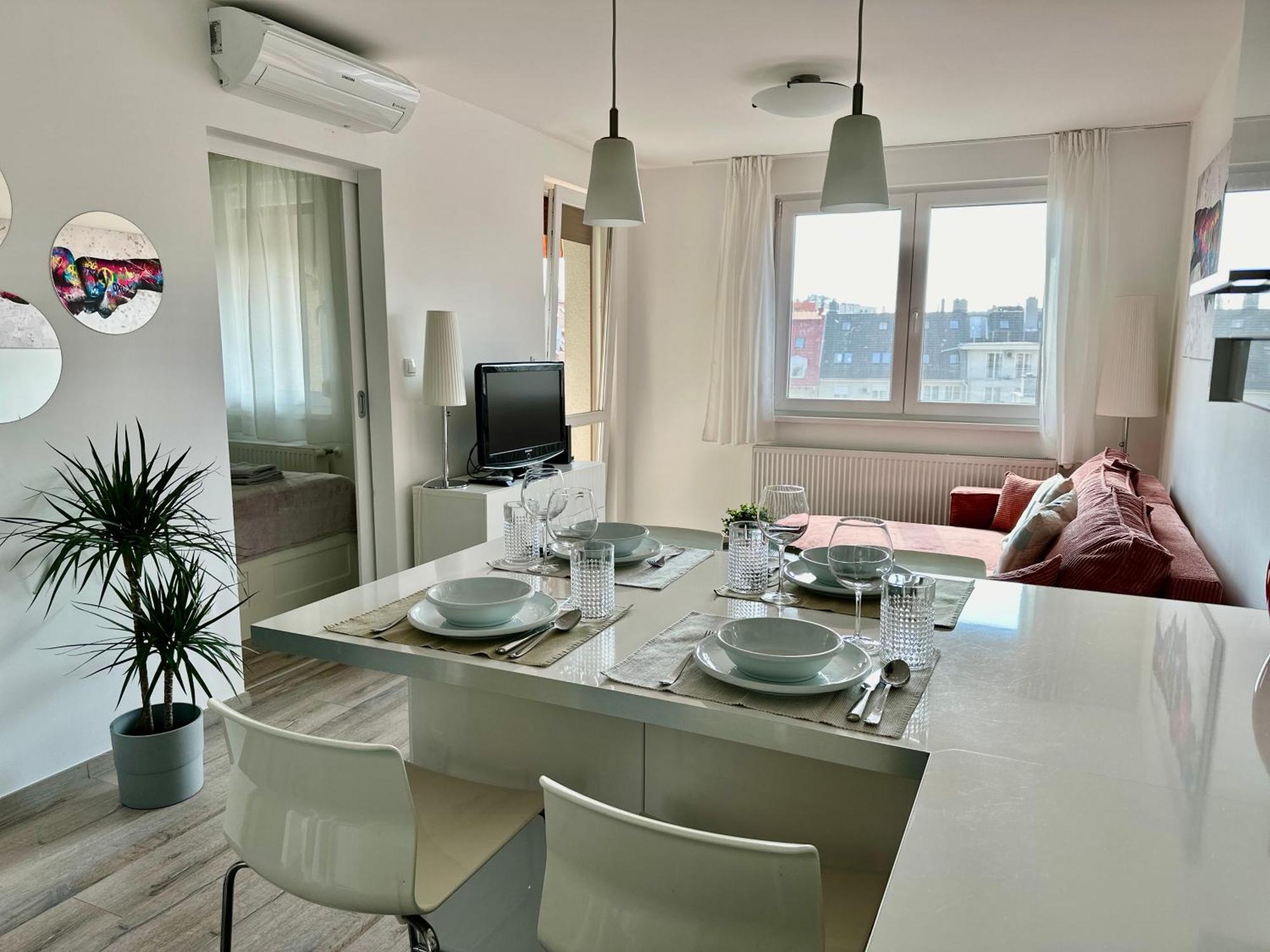 City Break Apartment - Private Garage, Ac, Balcony Budapešť Exteriér fotografie